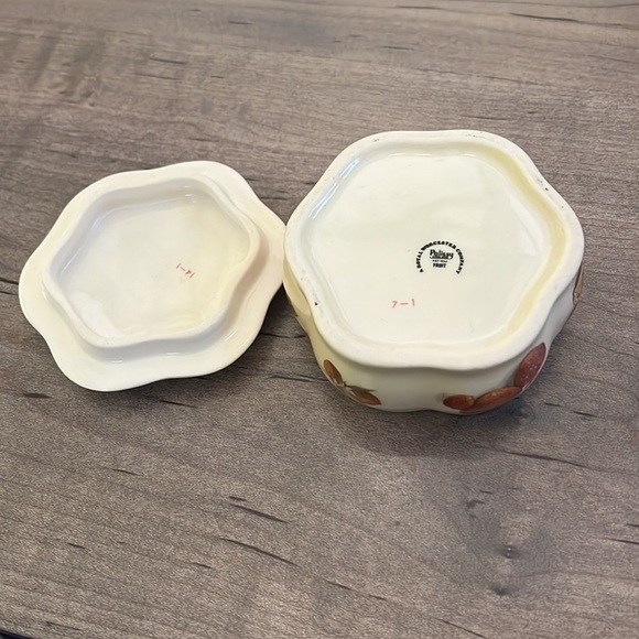 Palissy Trinket Box with Lid Vintage Ceramic in EUC - Picture 4 of 5